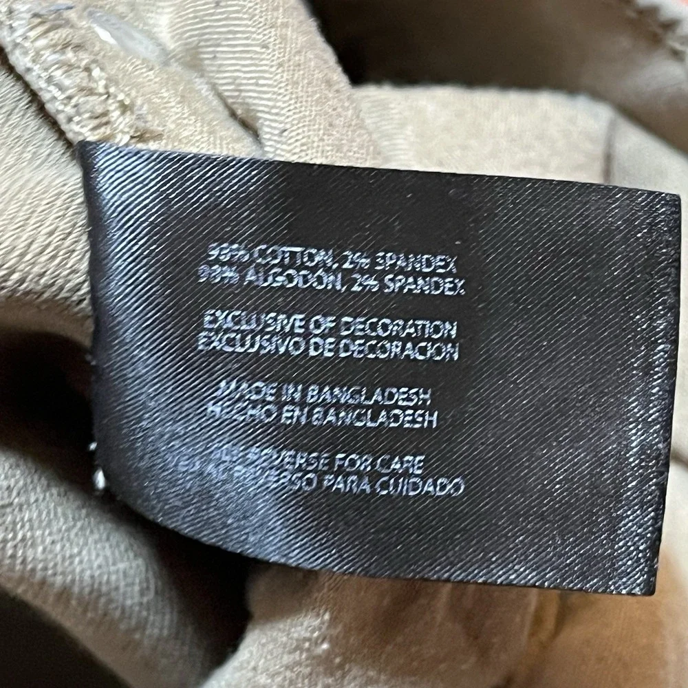 Banana Republic Pants Mens 34x30 Khaki Tan Chino Twill 5-Pocket Stretch 32x28 *